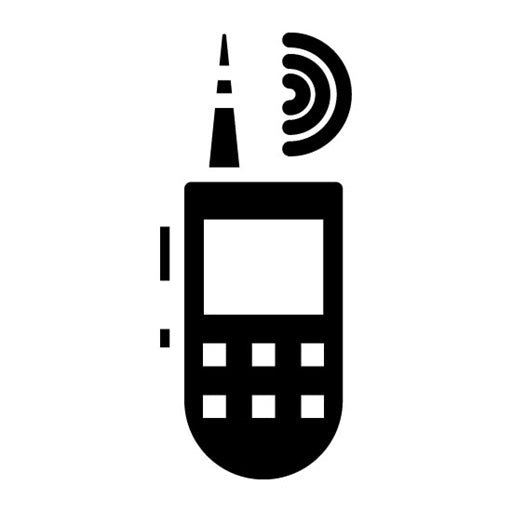 Walkie Talkie Glyph Icon | Retro