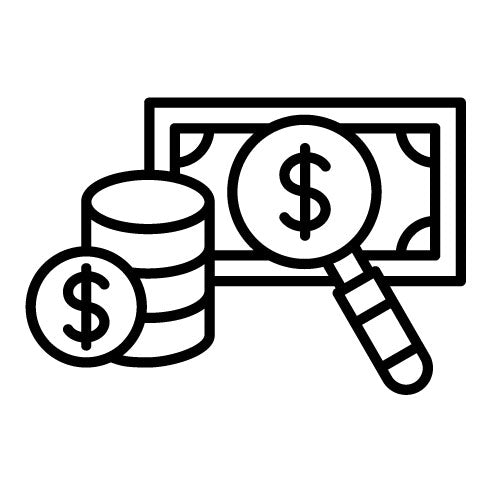 Loupe Money Icon