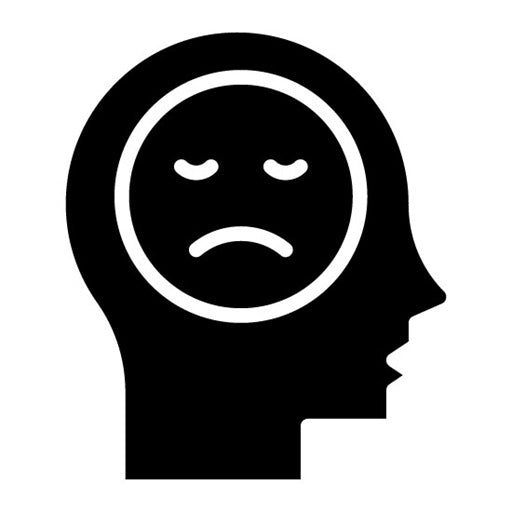 Depression Glyph Icon | Psychology