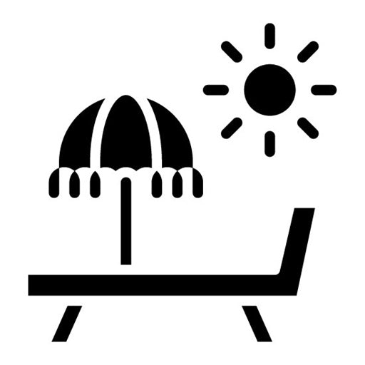 Vacation Glyph Icon