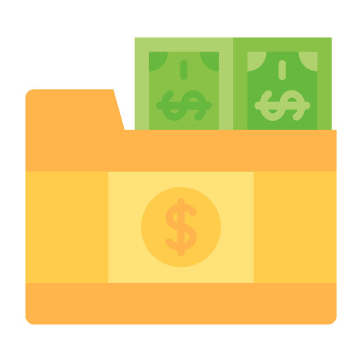 Money Folder Flat Icon