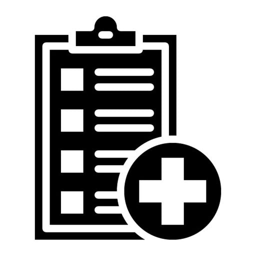 Health Check Glyph Icon | Nutrition