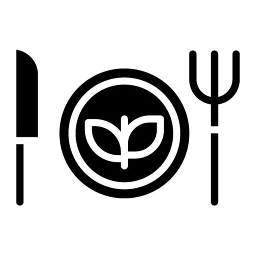 Vegan Food Glyph Icon