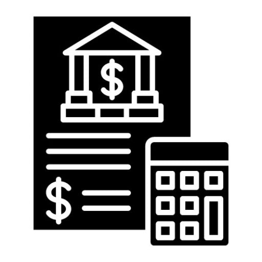 Accounting Glyph Icon | Banking and Finance