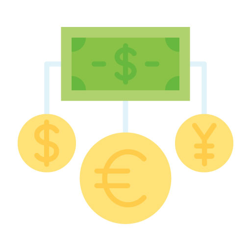 Money Exchange Flat Icon