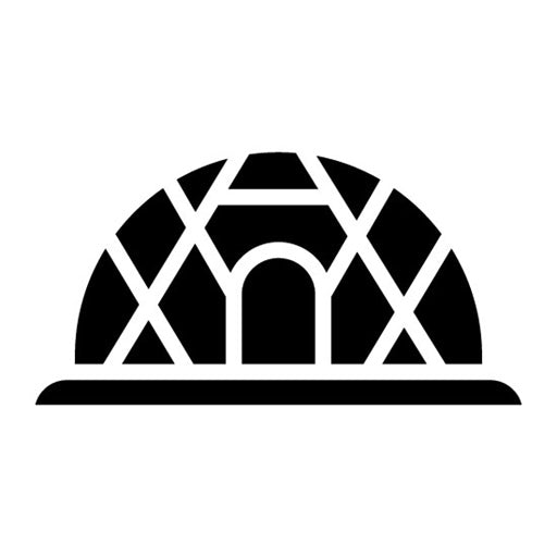 Geodesic Dome Glyph Icon
