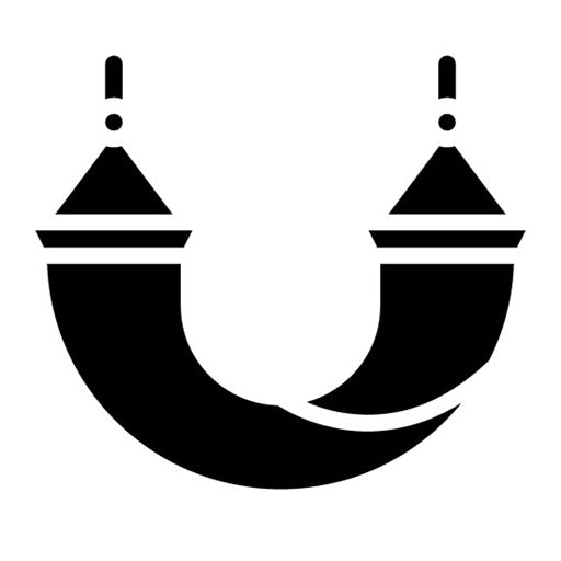 Hammock Glyph Icon | Trekking