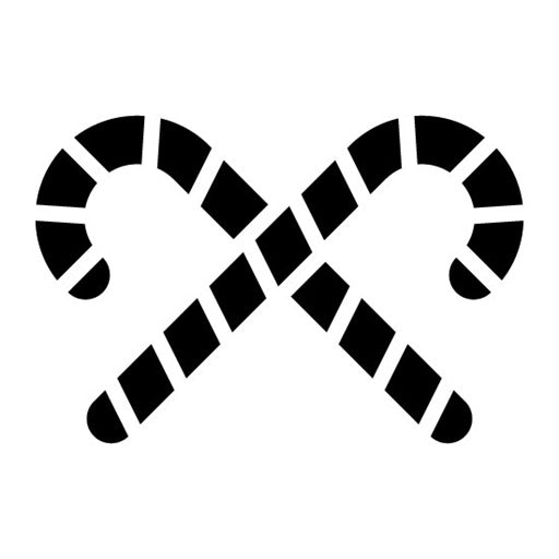 Candy Cane Pattern Glyph Icon