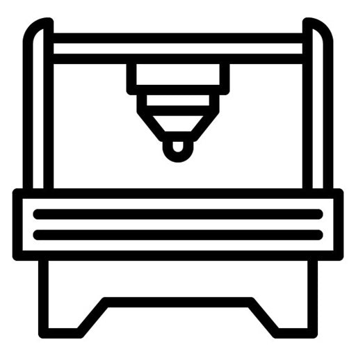 Cnc Machine Icon | Printing