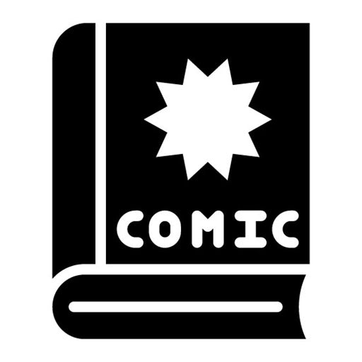 Comic Book Glyph Icon | Printing