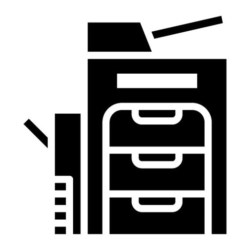 Copy Machine Glyph Icon