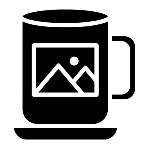 Cup Print Glyph Icon