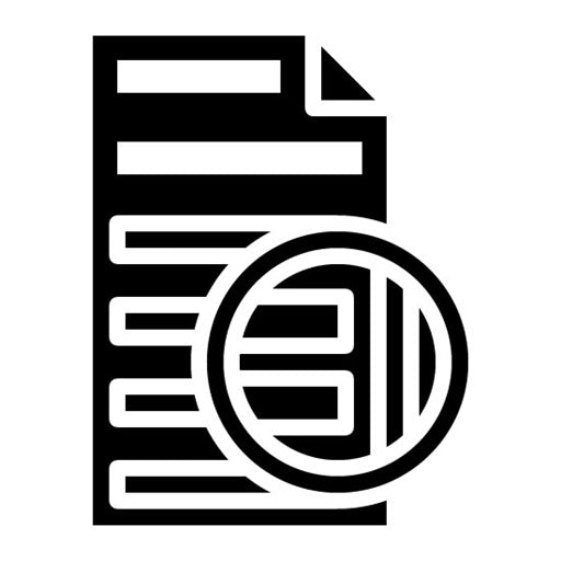 Fine Print Glyph Icon