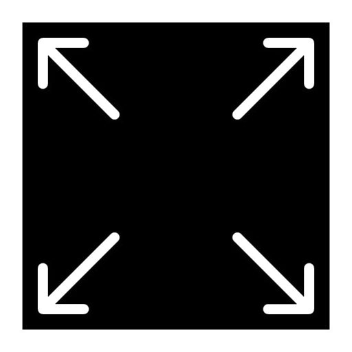 Fit To Width Glyph Icon