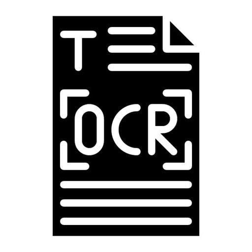 Handwritten Ocr Glyph Icon