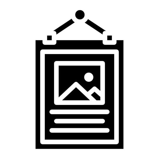 Poster Glyph Icon | Printing
