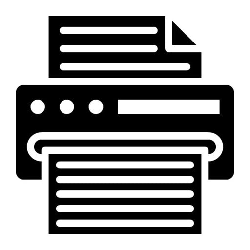 Print Glyph Icon | Printing