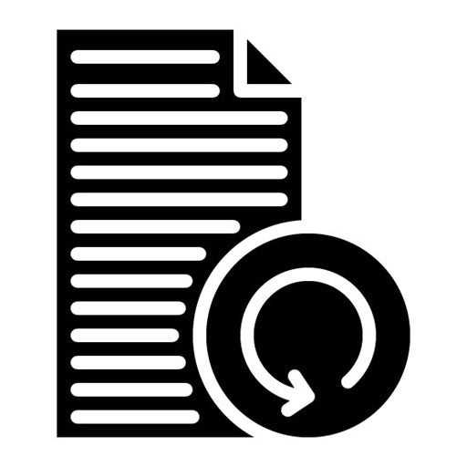 Rescan Document Glyph Icon