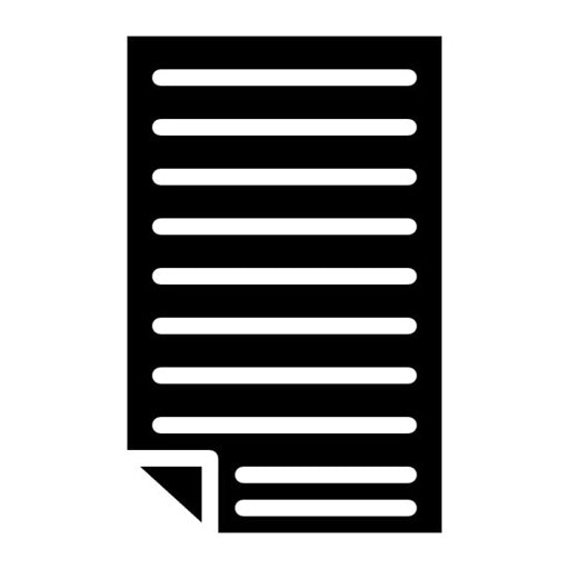 Sheet Of Paper Glyph Icon