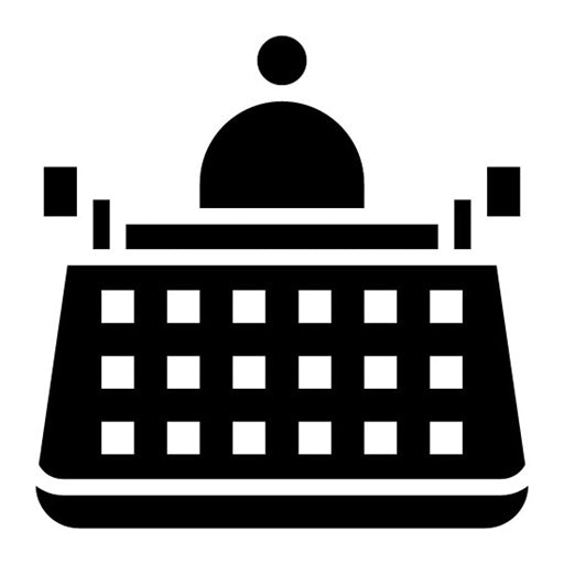 User Typewriter Glyph Icon