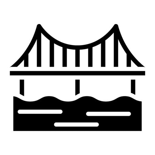 Bridge Glyph Icon | Railway