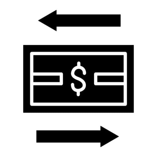 Transaction Glyph Icon | Accounting