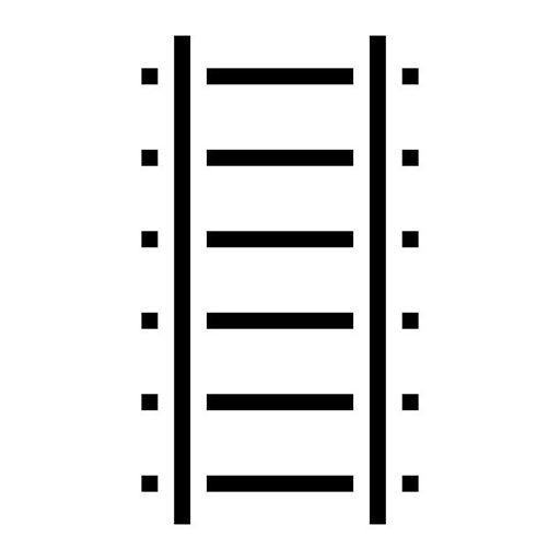 Railroad Glyph Icon