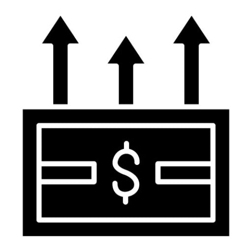 Cash Flow Glyph Icon