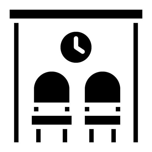 Waitting Room Glyph Icon