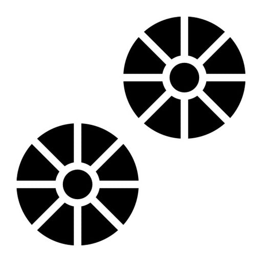 Wheel Glyph Icon | Railway