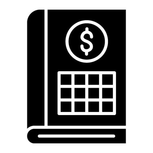 Book Keeping Glyph Icon