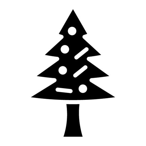 Christmas Tree Glyph Icon