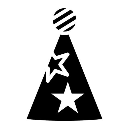 Party Hat Glyph Icon | Carnival