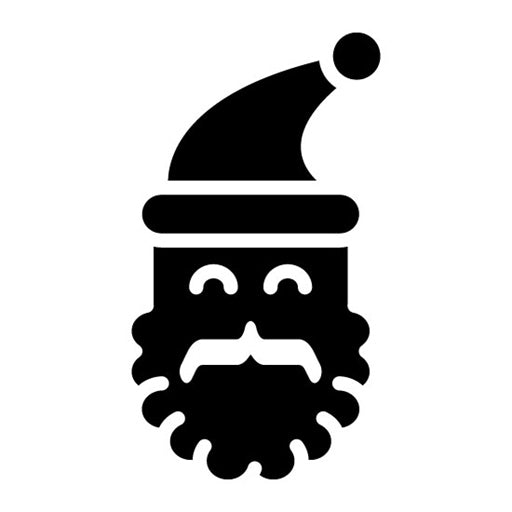 Santa Glyph Icon