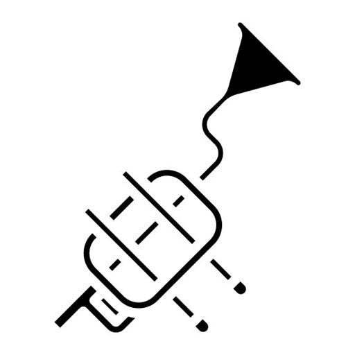 Trumpet Glyph Icon | Carnival