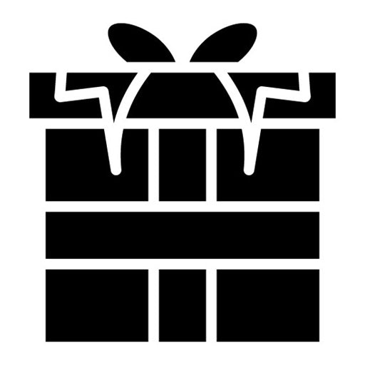 Wrapped Gift Glyph Icon