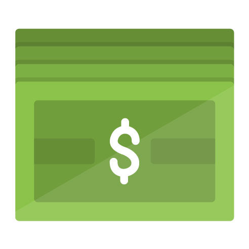 Accounting Cash Flat Icon