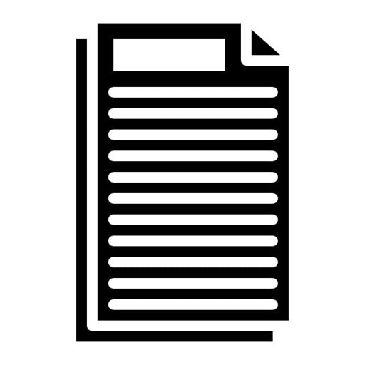 Documents Glyph Icon | Homeless