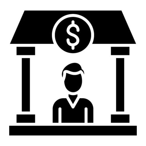Personal Banking Glyph Icon