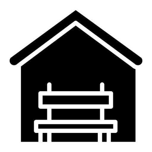 Shelter Glyph Icon | Homeless