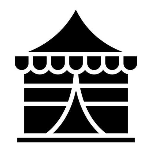 Tent Glyph Icon | Homeless