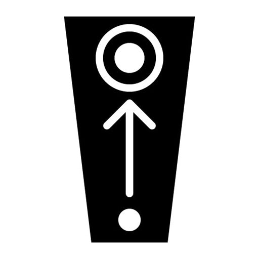 Approach Course Glyph Icon
