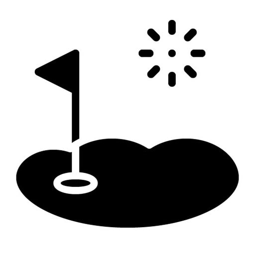 Desert Course Glyph Icon