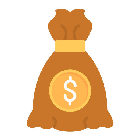 Accounting Money Bag Flat Icon