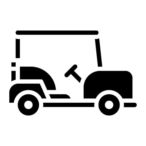 Golf Buggy Glyph Icon