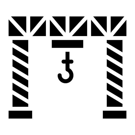 Bridge Crane Glyph Icon