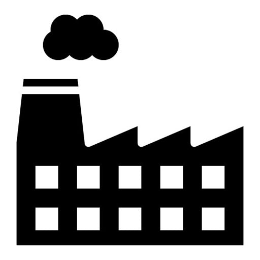 Factory Glyph Icon | Supply Chain