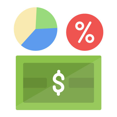 Money Margin Flat Icon