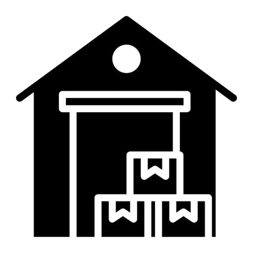 Warehouse Glyph Icon | Supply Chain
