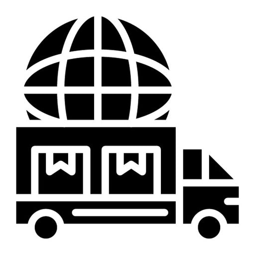 Worldwide Delivery Glyph Icon